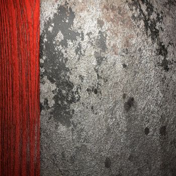 wood on wall made in 3D
