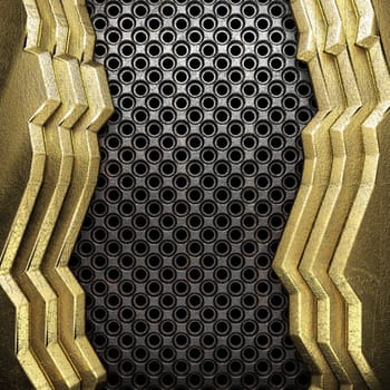 golden background made in 3D