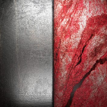 metal on wall made in 3d