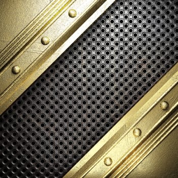 golden background made in 3D