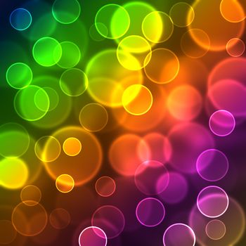 Abstract colored bokeh Background.