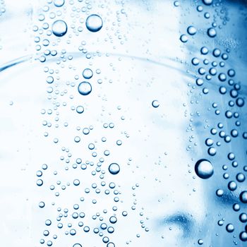 water bubbles close up background