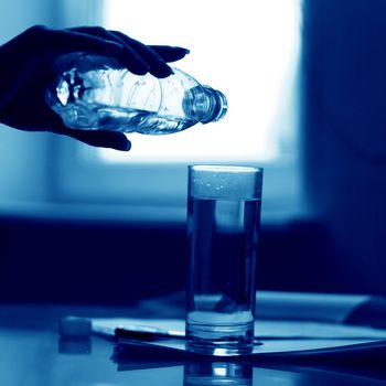 drinking water
