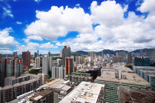 hong kong city downtown 