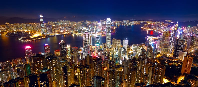 hong kong city night