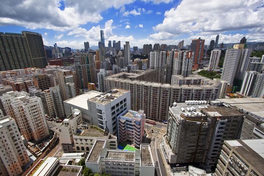 hong kong city downtown 