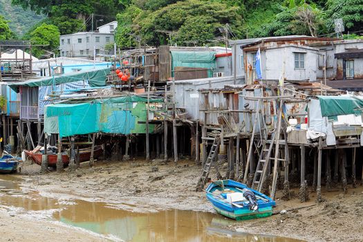 Tai O fishing village, famous place in Hong Kong 