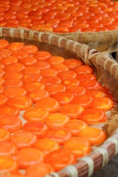 Salted and sun dried yolks of duck eggs, chinese food