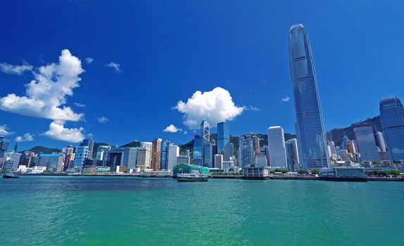 Hong Kong Island, Victoria Harbour. 