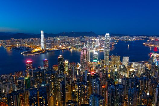 hong kong city night