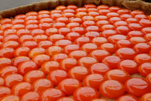 Salted and sun dried yolks of duck eggs, chinese food