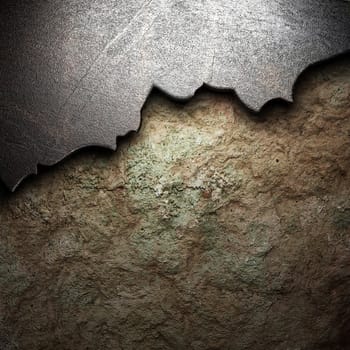 metal on the wall