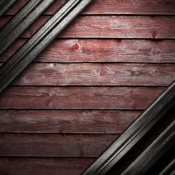 metal on wall
