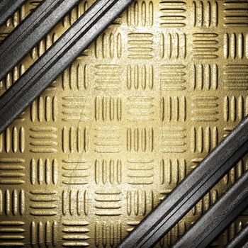 metal on gold made in 3D
