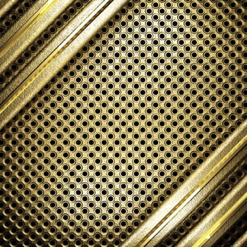 golden background made in 3D
