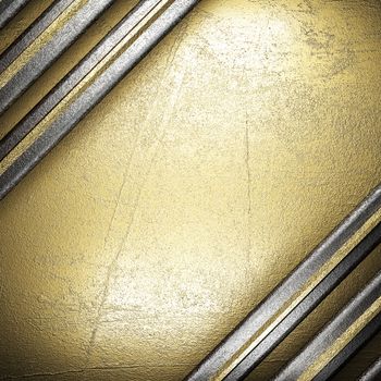 metal on gold made in 3D