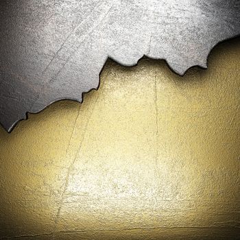 metal on gold made in 3D
