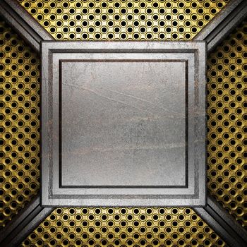 metal on gold made in 3D