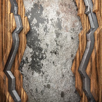 wood on wall made in 3D