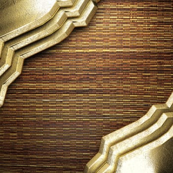 golden background made in 3D
