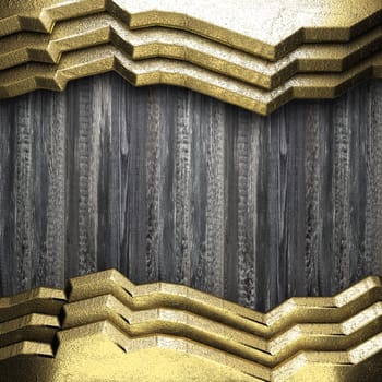 golden background made in 3D