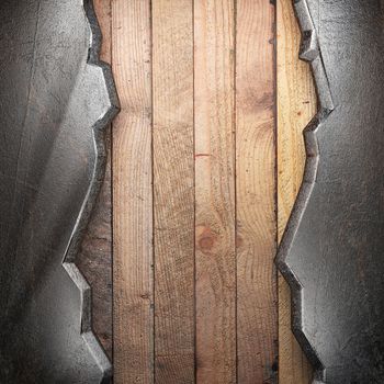 metal on wall made in 3d