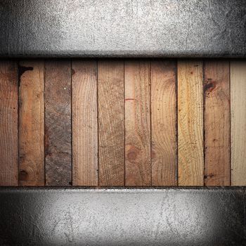 metal on wall made in 3d