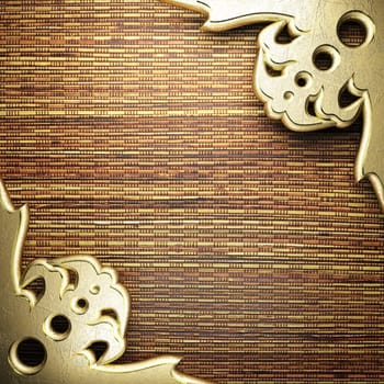 golden background made in 3D