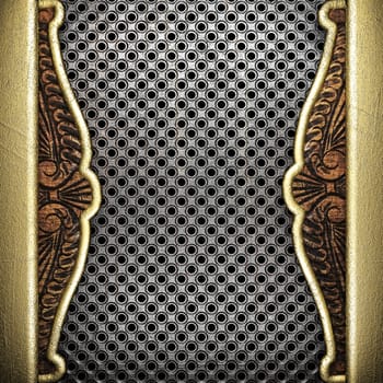golden background made in 3D