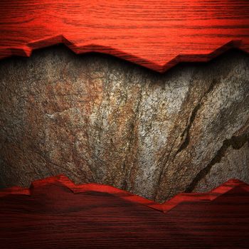 wood on the wall