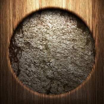 wood on the wall