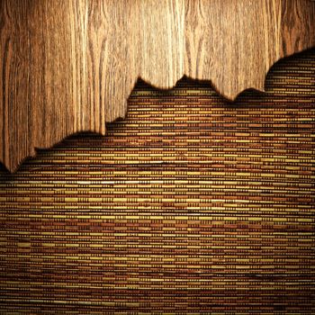 wood on the wall