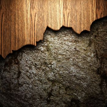 wood on the wall