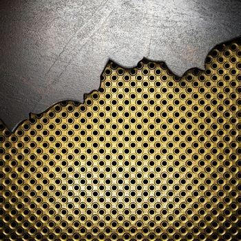 metal on gold made in 3D