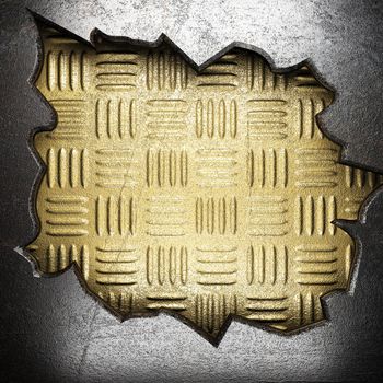 metal on gold made in 3D