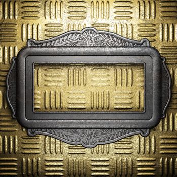 metal on gold made in 3D
