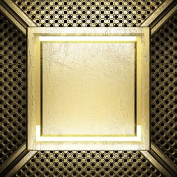 golden background made in 3D