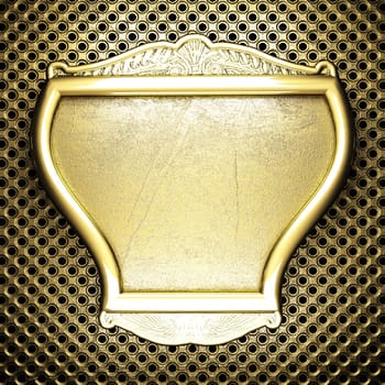 golden background made in 3D