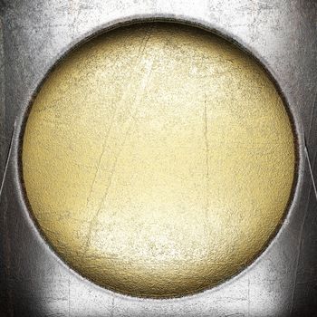 metal on gold made in 3D