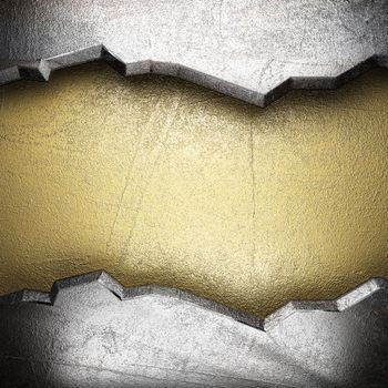 metal on gold made in 3D