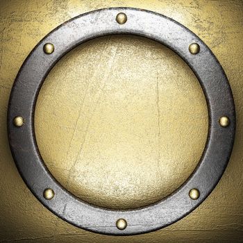 metal on gold made in 3D