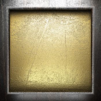 metal on gold made in 3D