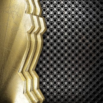 golden background made in 3D
