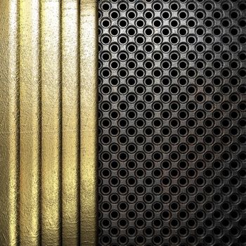 golden background made in 3D