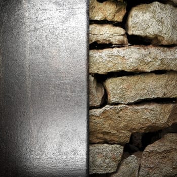 metal on wall made in 3D