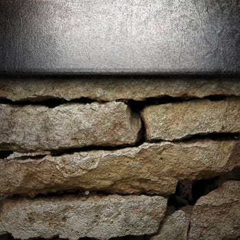 metal on wall made in 3D