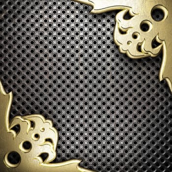 golden background made in 3D