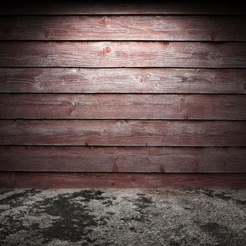 Old wooden wall