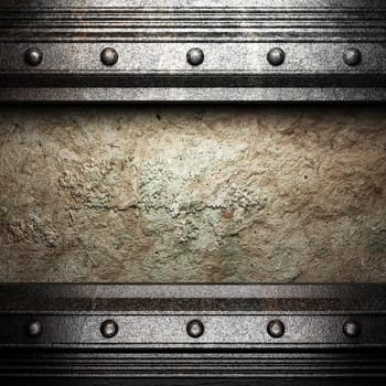 metal on the wall