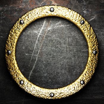 gold on the wall